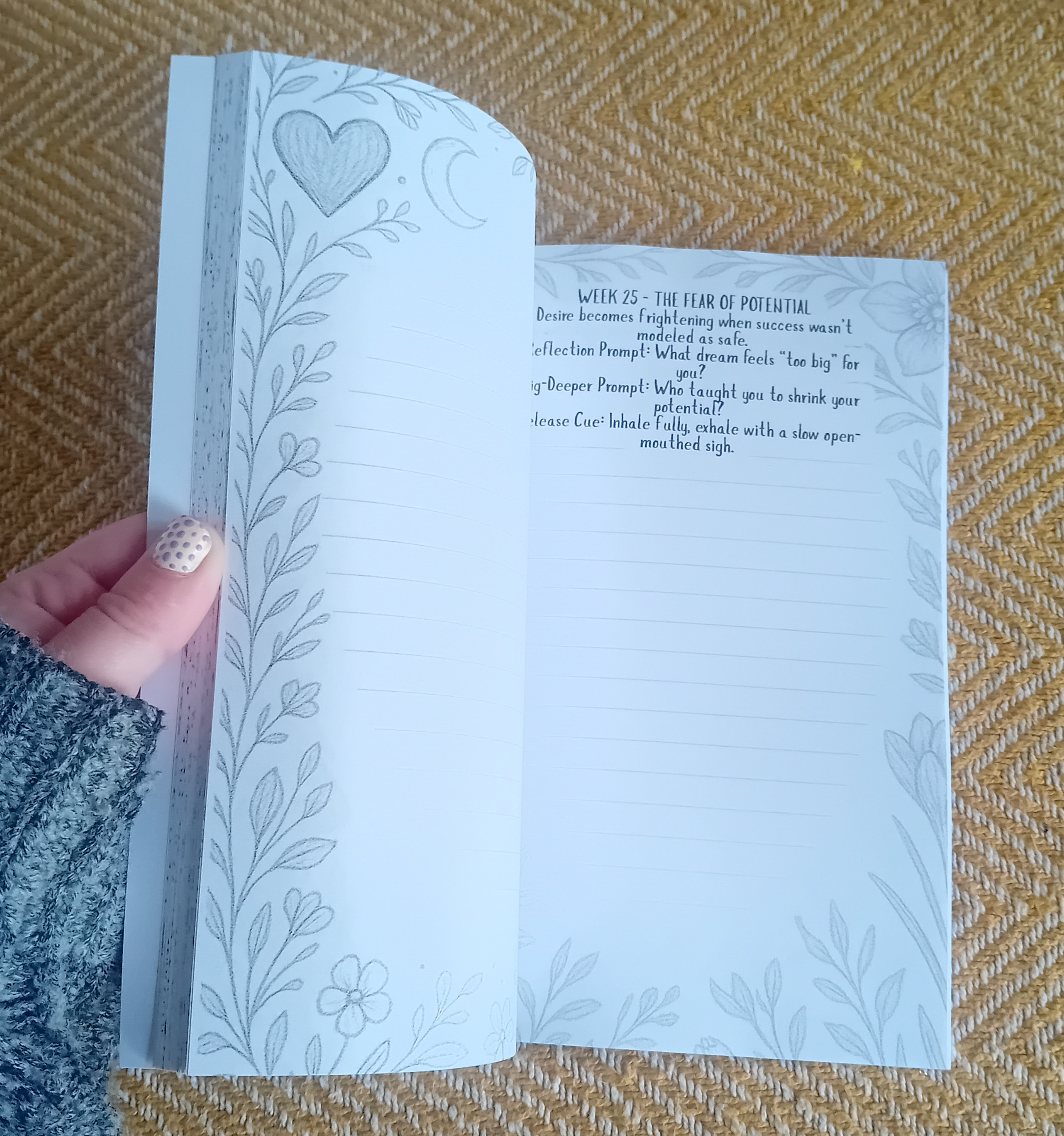 HARDBACK Dig Deeper Weekly Ritual Journal- A Year of Shadow Work, Somatic Practices, and Emotional Repair